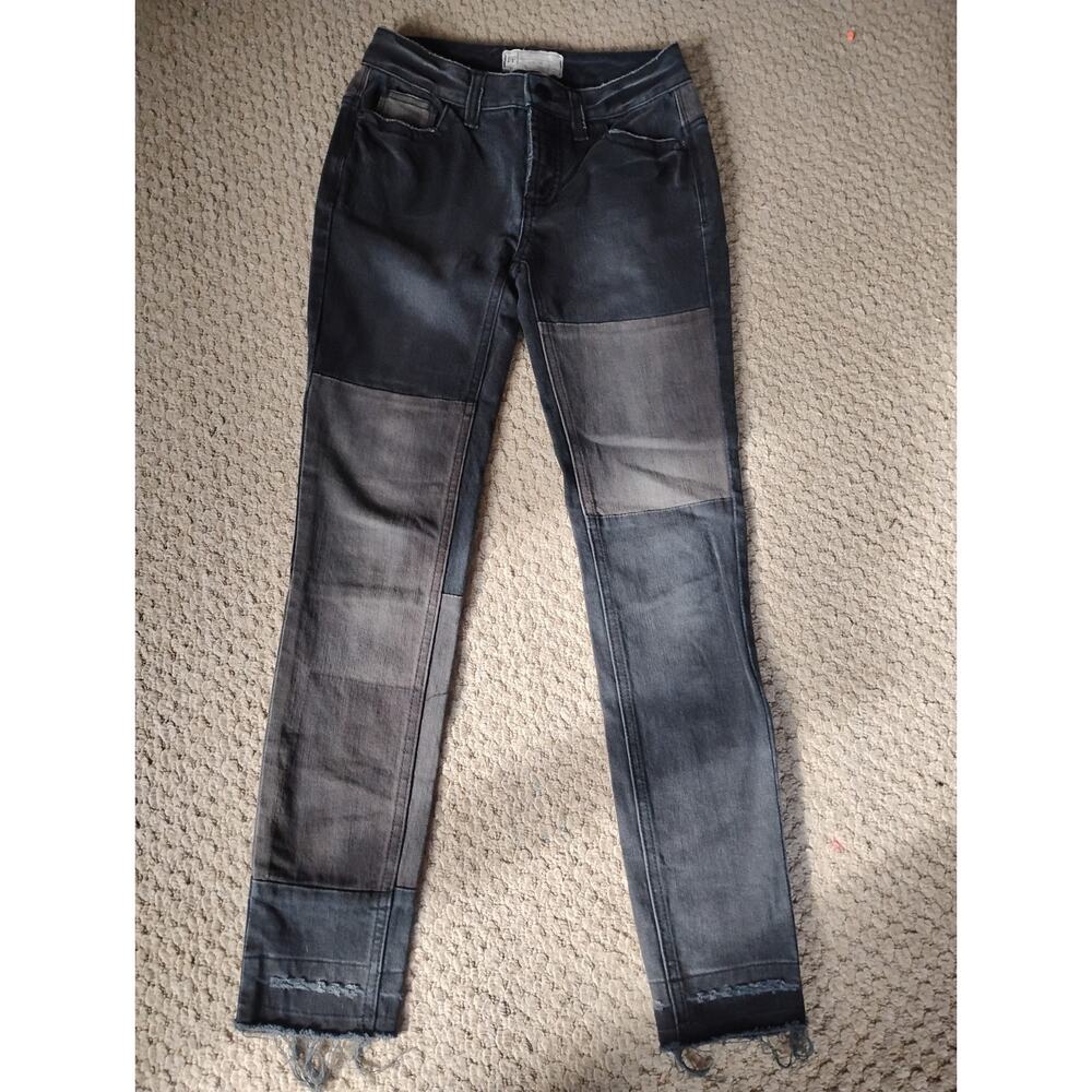 Free People Women's Black Patchwork Jeans Size 24